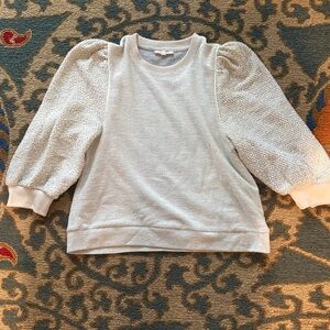 Puff sleeve Cream Knit Sweater, Splendid Collection